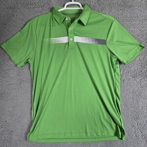Sligo Golf‎ Polo Shirt Mens Large Green  Short Sleeve 7Performance Stretch